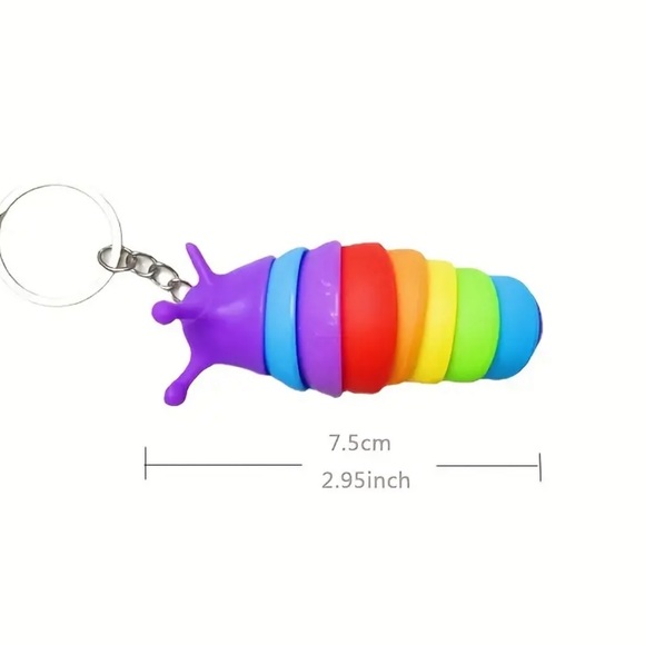colorful Worm Keychain new - Picture 2 of 2